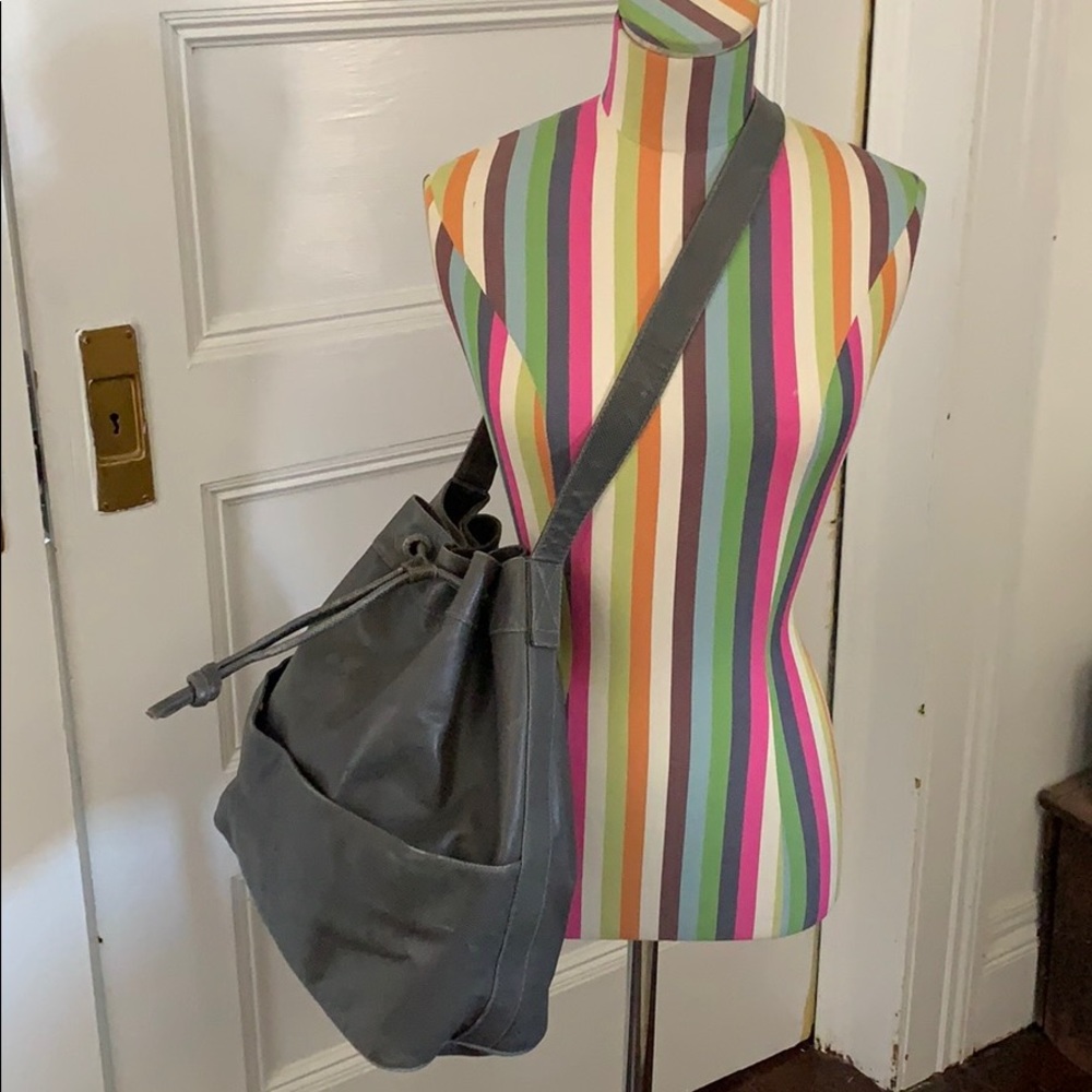 Grey Vintage Bottega Veneta Crossbody Bag